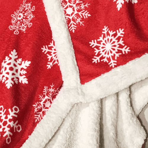 Wellsoft blanket SNOW RED 170 x 200 cm.